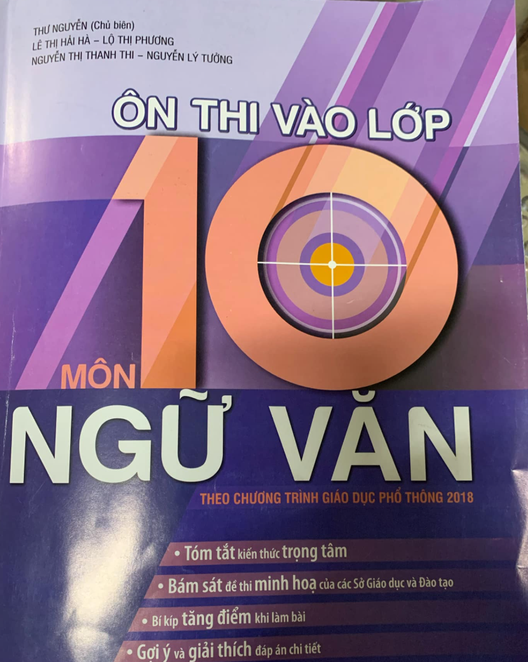 Ôn thi vào lớp 10 môn Ngữ Văn theo chương trình GDPT 2018 Miễn phí